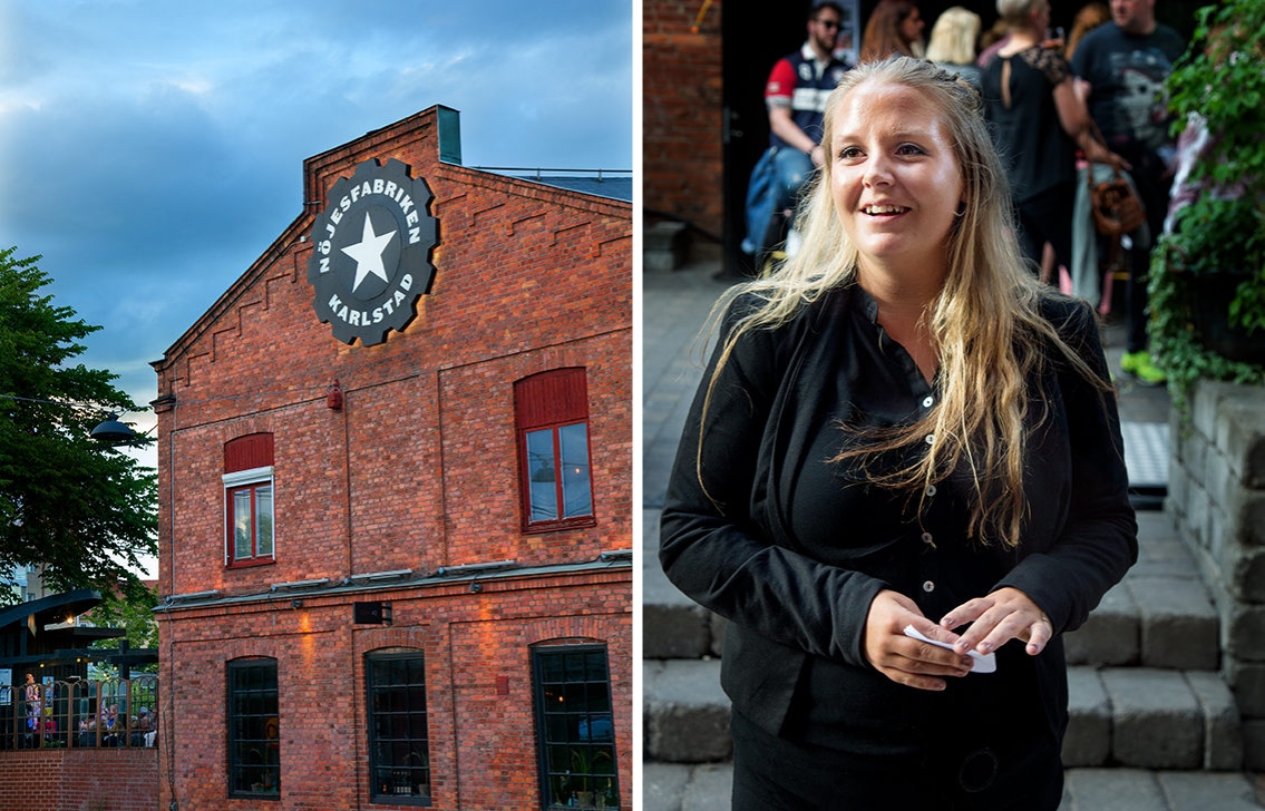 Nattskiftet stämplar in på Nöjesfabriken